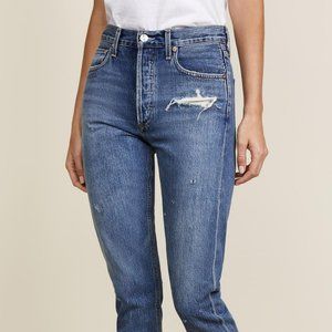 AGOLDE Jaime High Rise Classic Distressed Jean